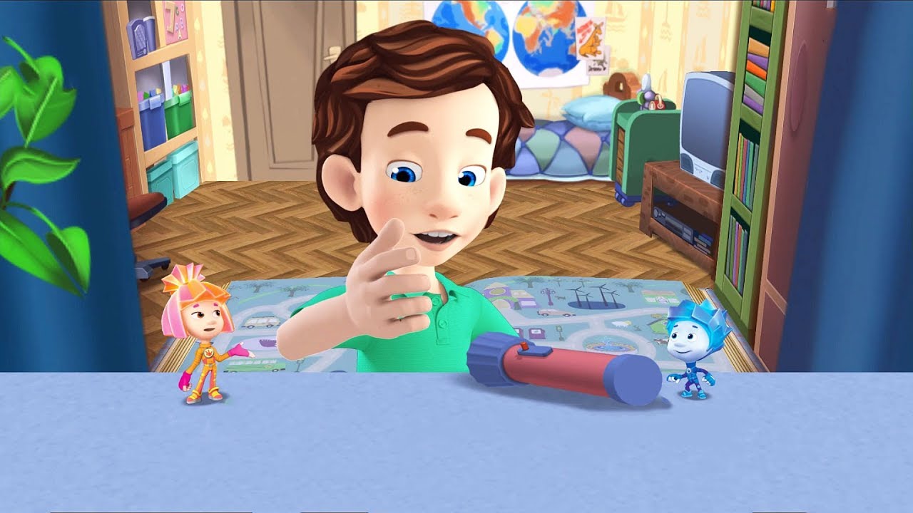 Kids'Corner /Детский уголок. Фиксики - Фонарик. Познавательное Видео для Детей от Симки и Нолика.