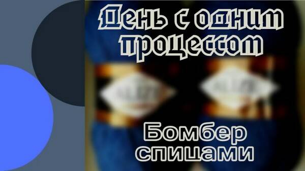 День с одним процессом/ Бомбер для мальчика/ #бомберспицами