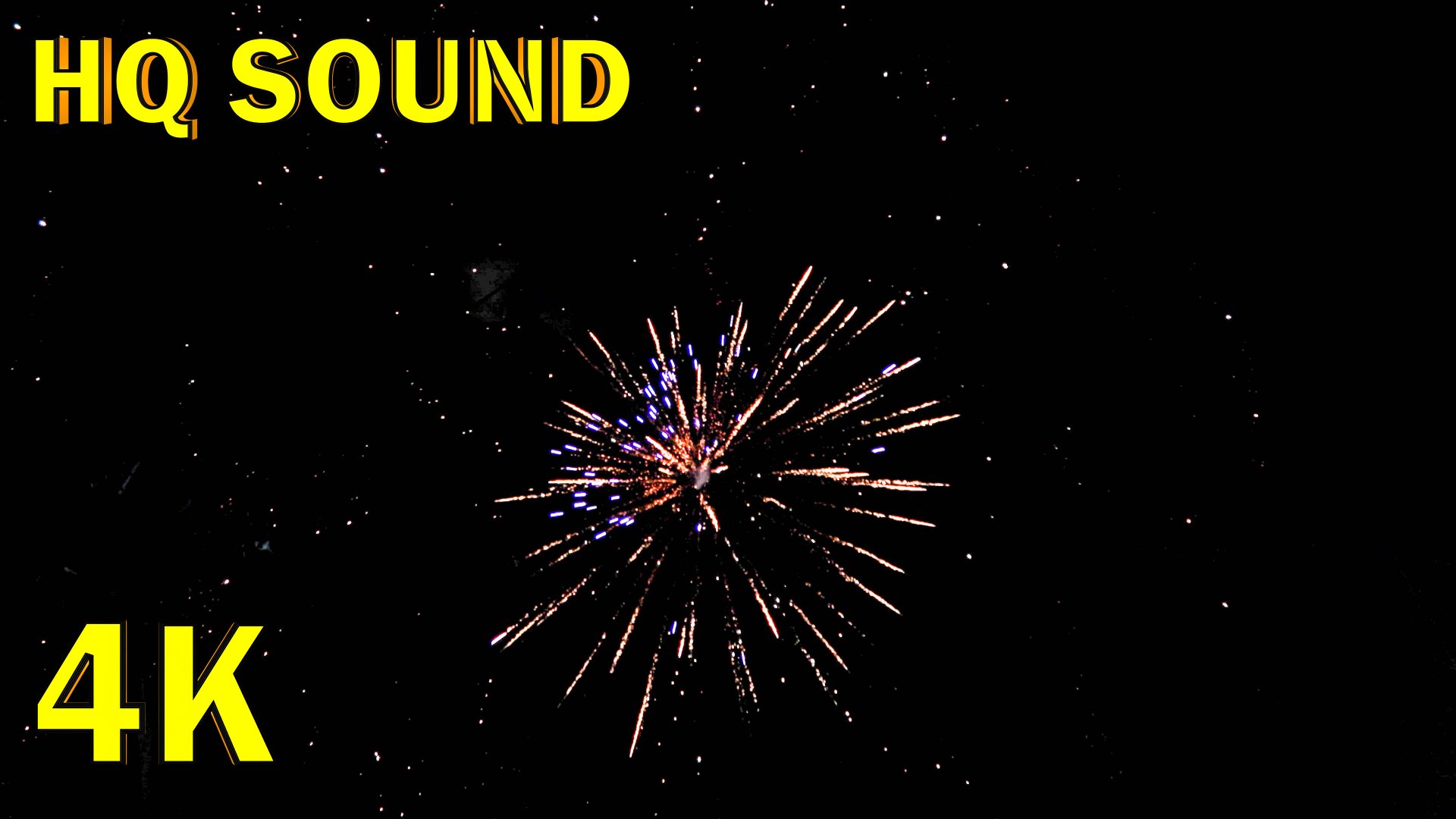 Новогодний фейерверк №3 (4k, HQ sound)