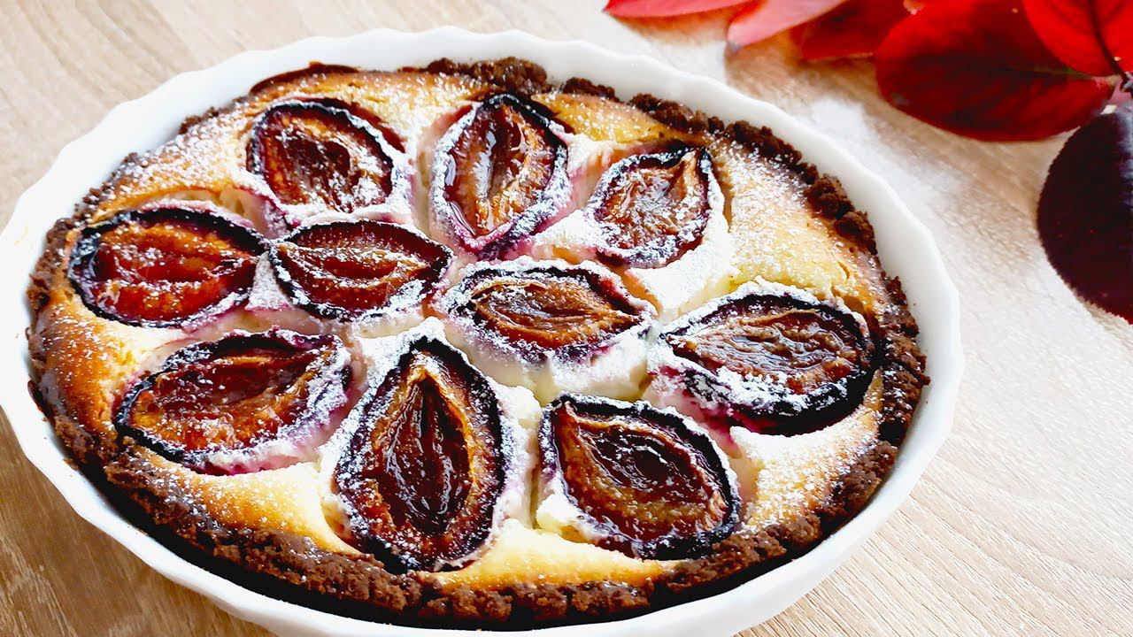 ЛУЧШИЙ сливовый пирог, который вы когда-либо ели! вкусный и быстрый десерт, который тает во рту!