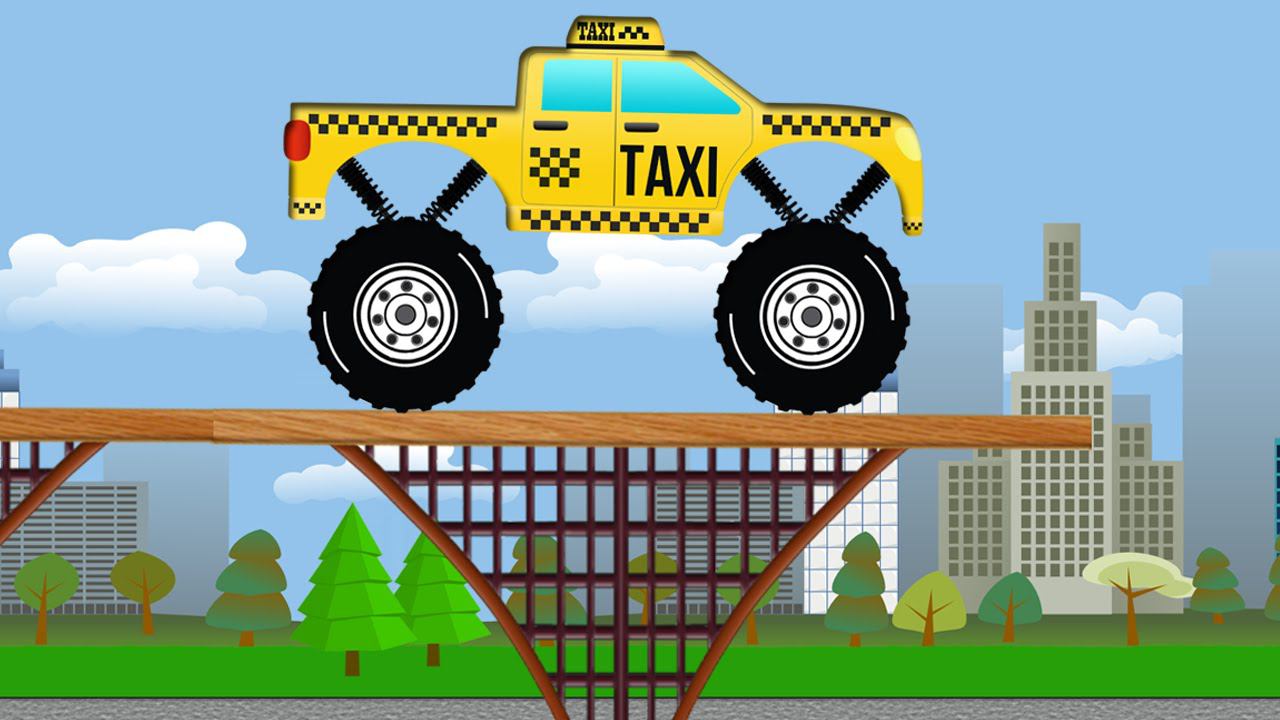 Новый Конструктор Машинок. Давай соберем Такси - Монстр Трак