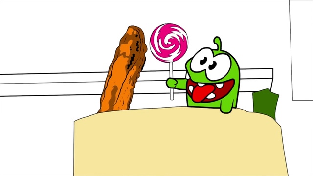 Мультик - Раскраска - Учим цвета . Ам Ням и Рыжий Кот - погоня продолжается