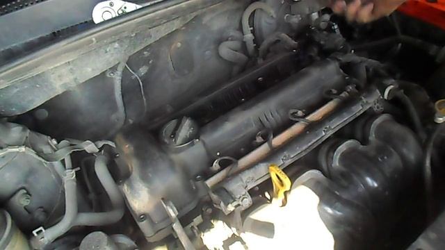 замена прокладки крышки гбц солярис.