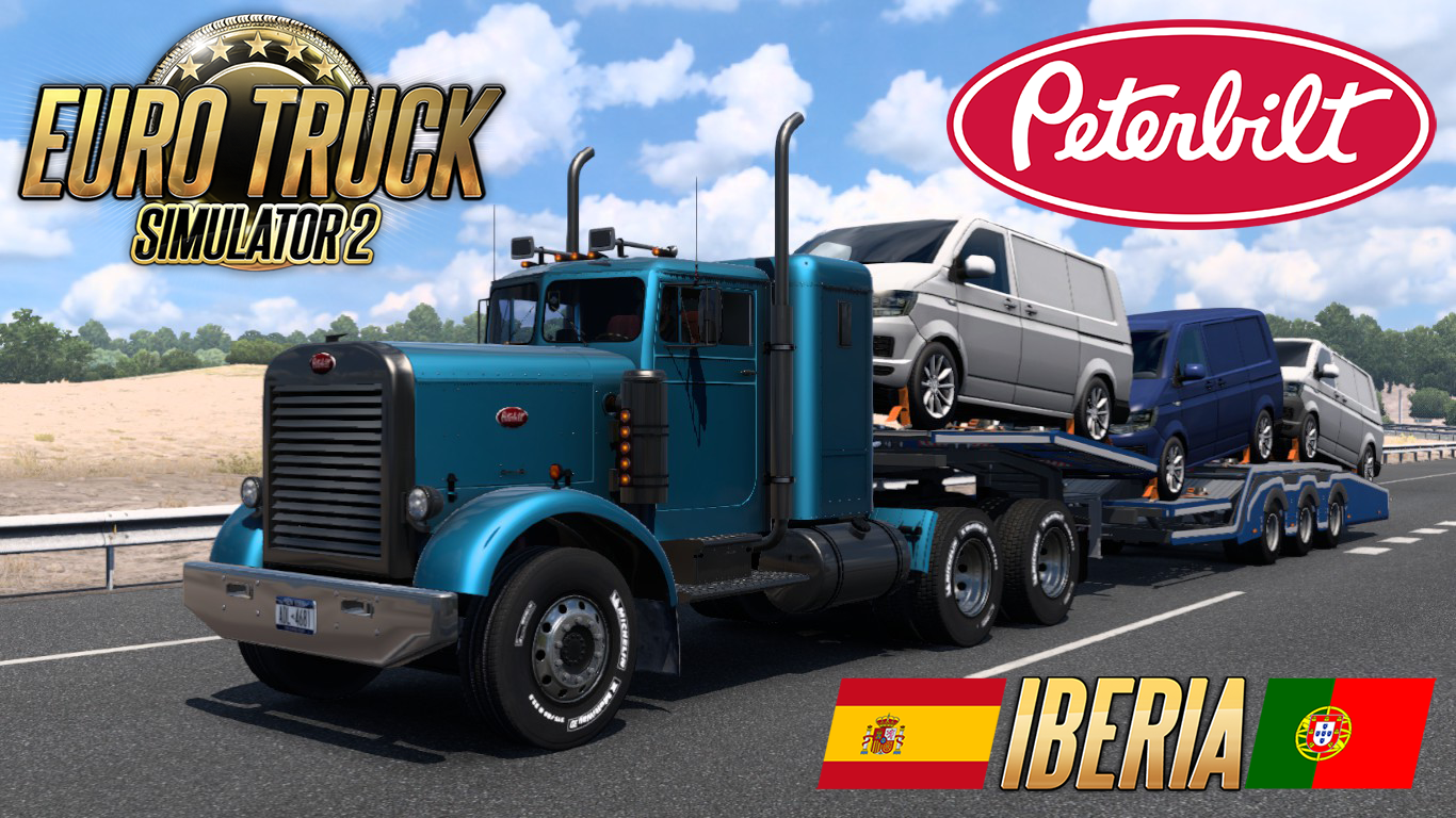 Euro Truck Simulator 2. На стареньком Peterbilt 351 колесим по Испании