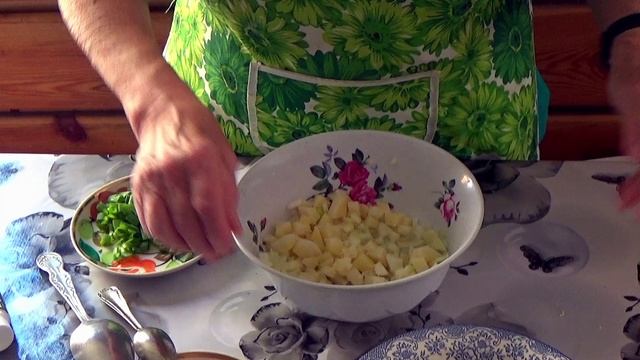 Салат картофельный простейший. Салат простой и вкусный. Часть 16.