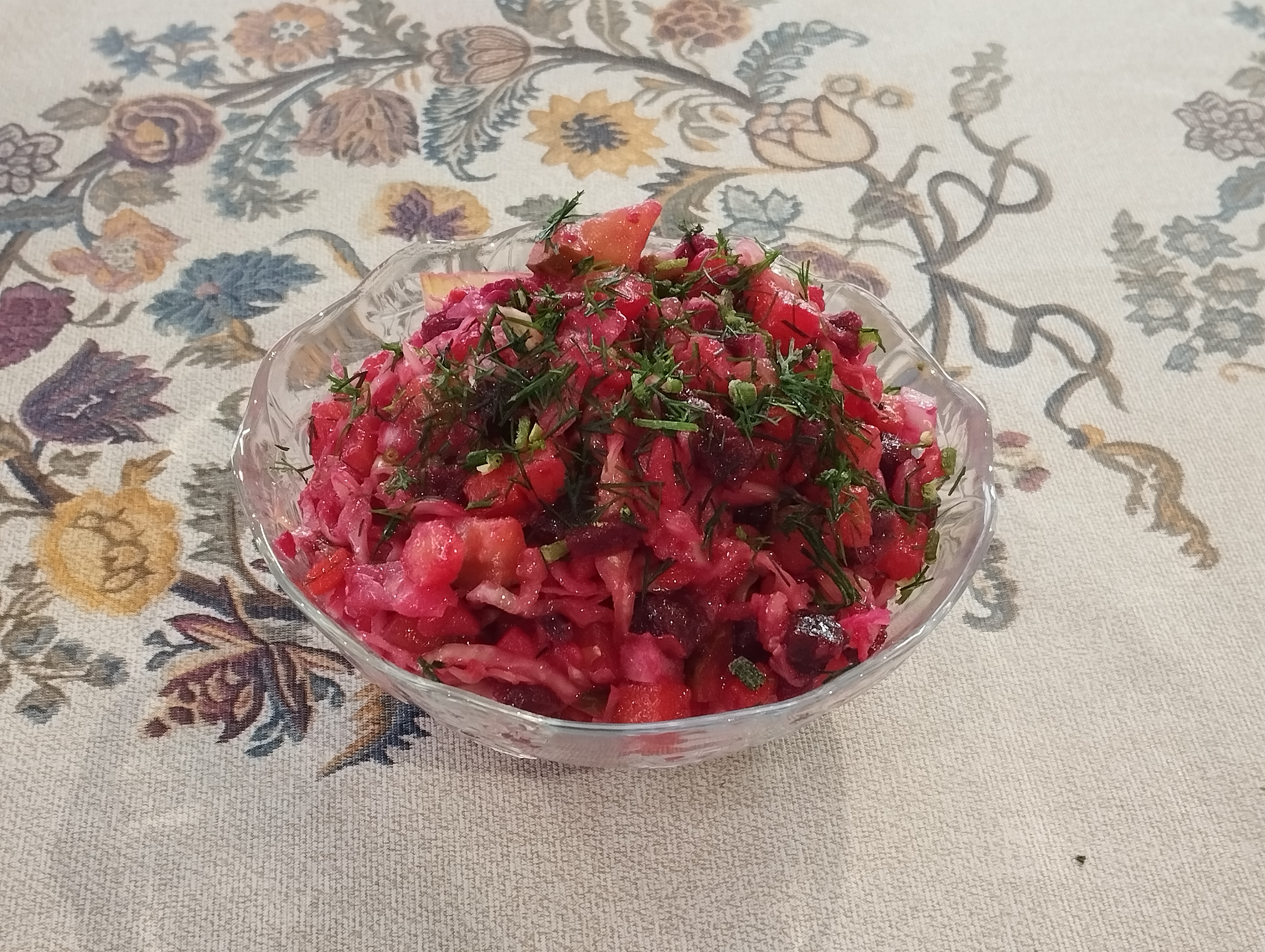 Винегрет с квашеной капустой и солеными огурцами Как раньше