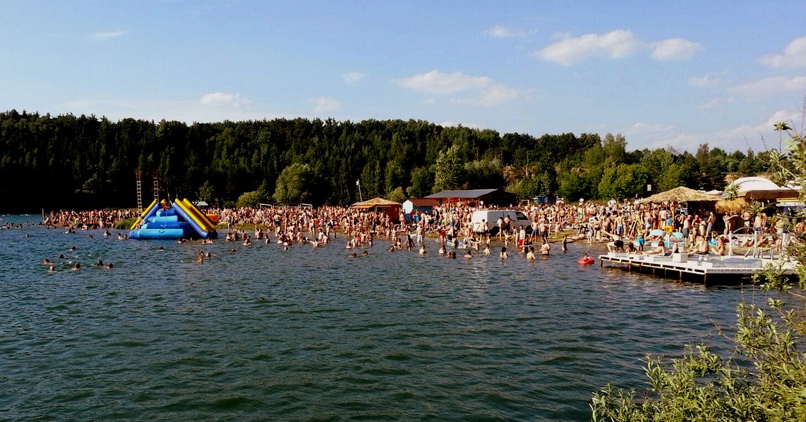 Карьер Лыткарино Начало Лета, Озеро и Пляж в Подмосковье