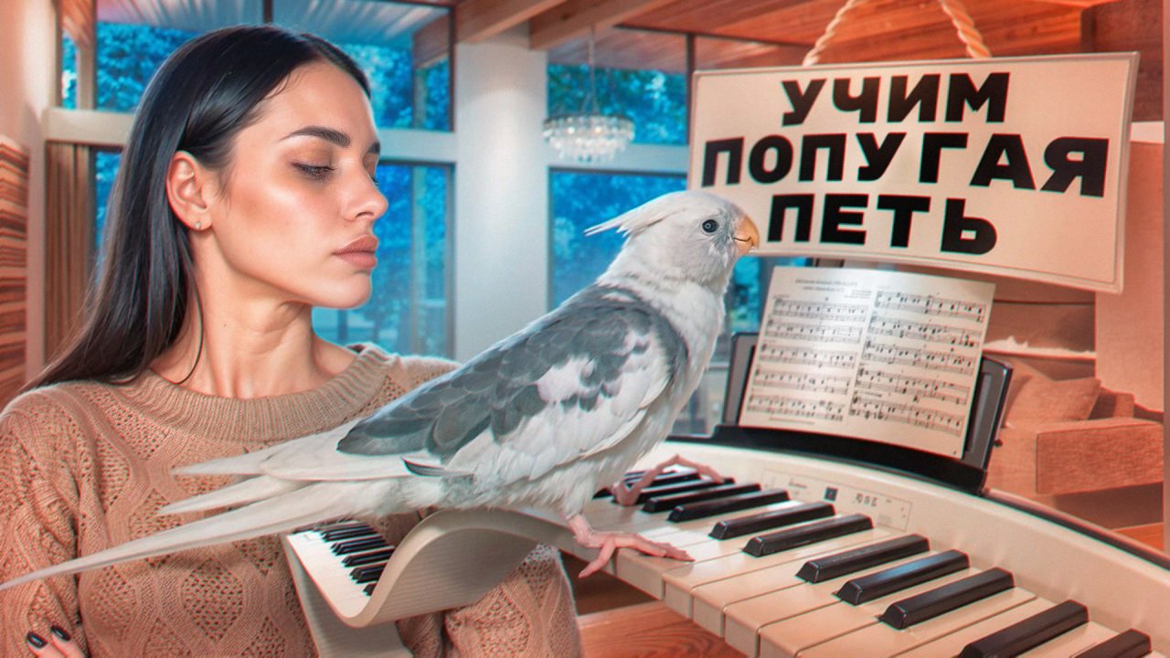 УЧИМ ПОПУГАЯ ПЕТЬ