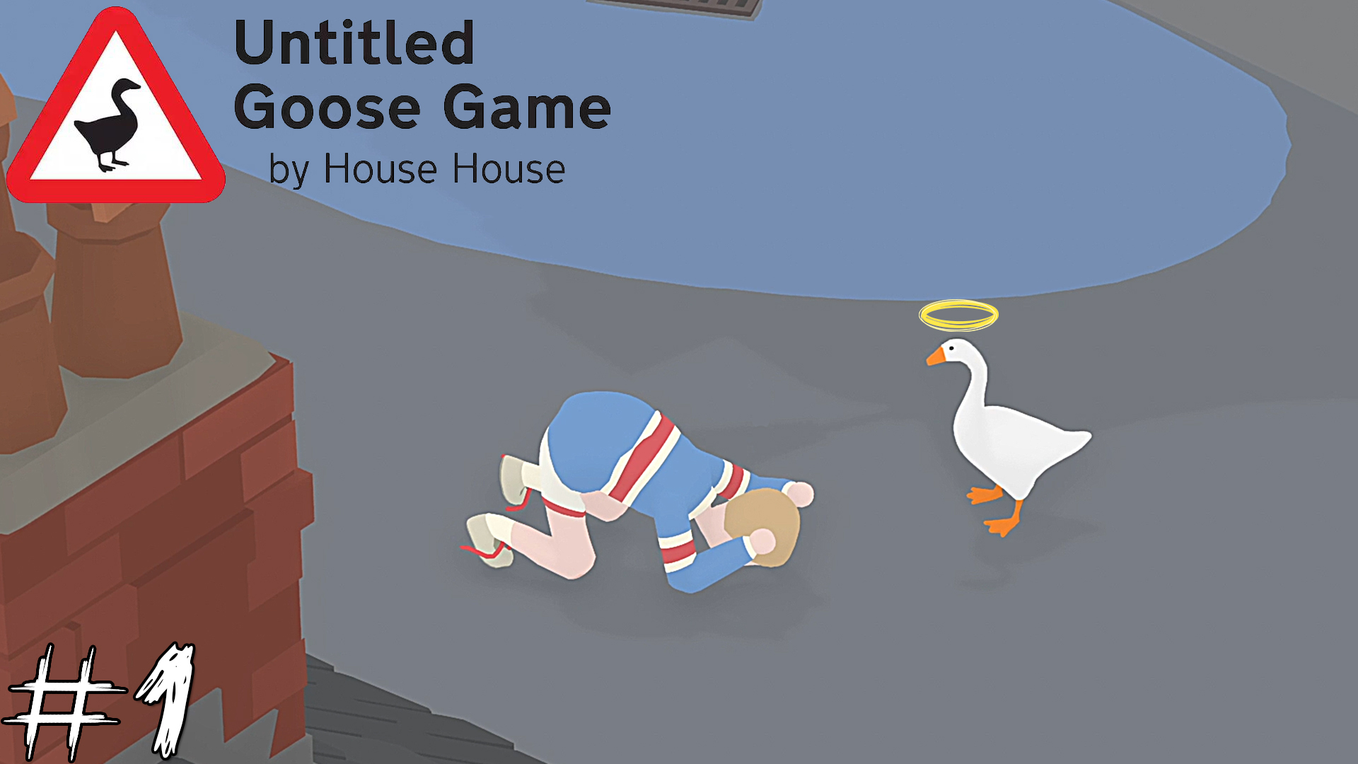 Untitled Goose Game #1 |Прохождение|Вредный гусь