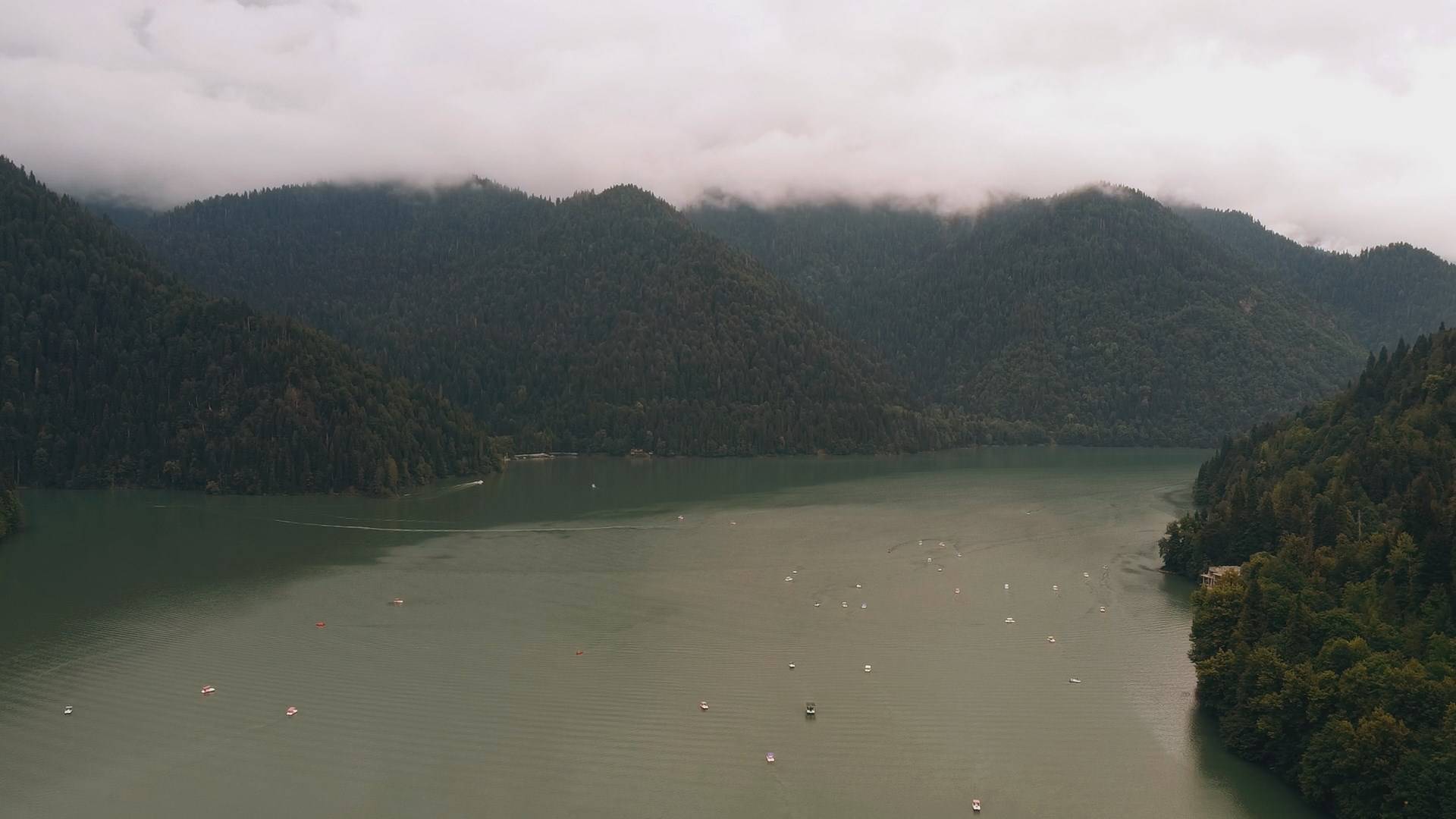 о.Рица с высоты. Абхазия. Июль 2022