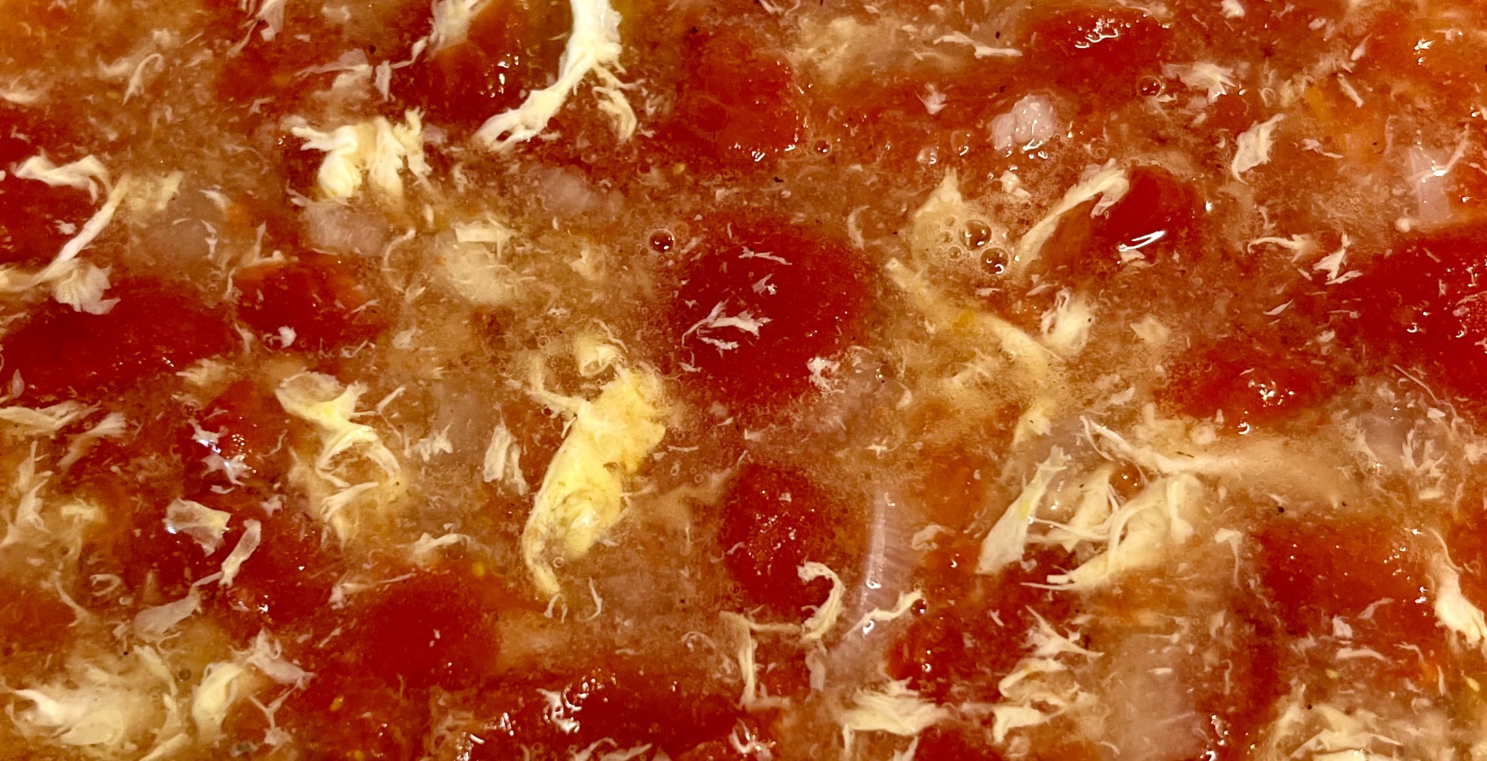 Диетический томатный суп с курицей в китайском стиле!