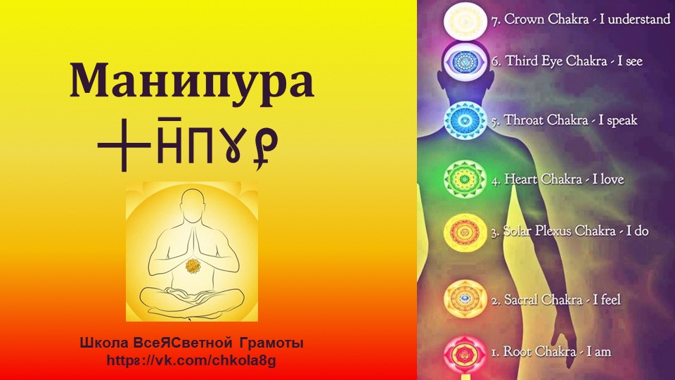Манипура. Чакра. ВсеЯСветная Грамота