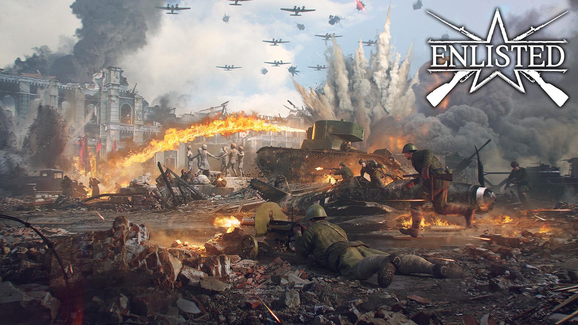 Enlisted - Коммунистическая улица (Противостояние) Битва за Сталинград (Без комментариев)