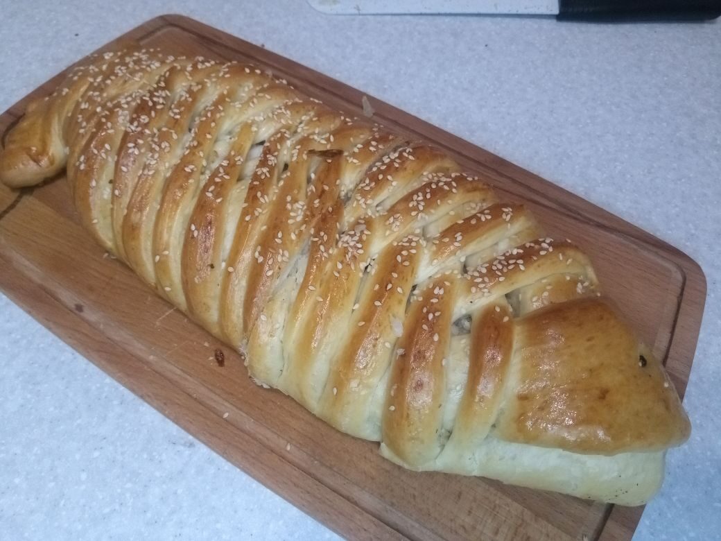 Рыбный пирог на Пасху.