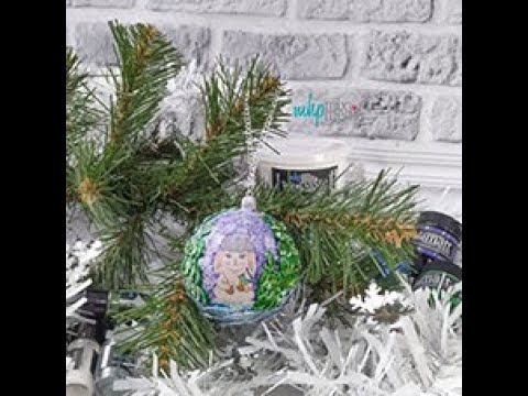 МК Новогодний шар. Декор. Декупаж