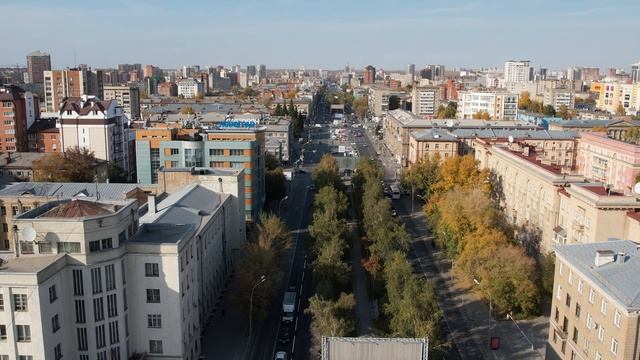 Новосибирск - Красный проспект. Аэросъемка | 2022