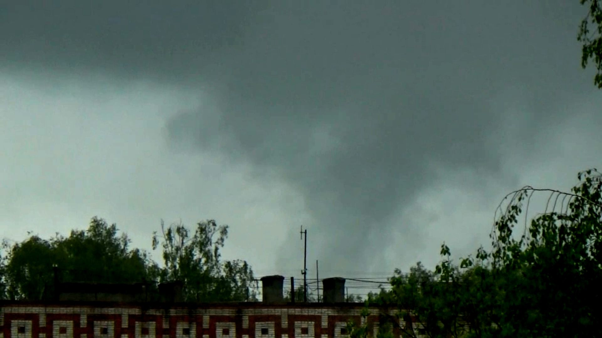 Смерч категории F0 к юго-востоку от города Вязники 22 мая 2020 года