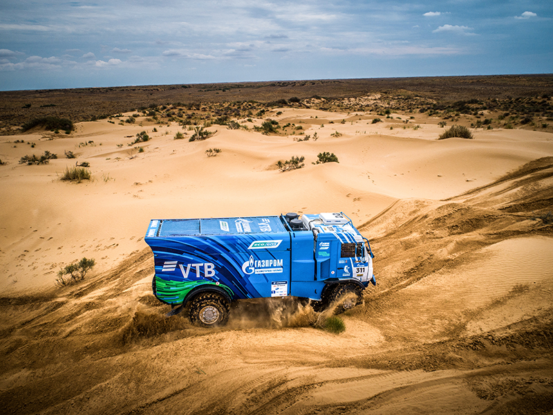 «КАМАЗ-мастер» на ралли «Шелковый путь-2018». Газодизельный КАМАЗ. 26 июля