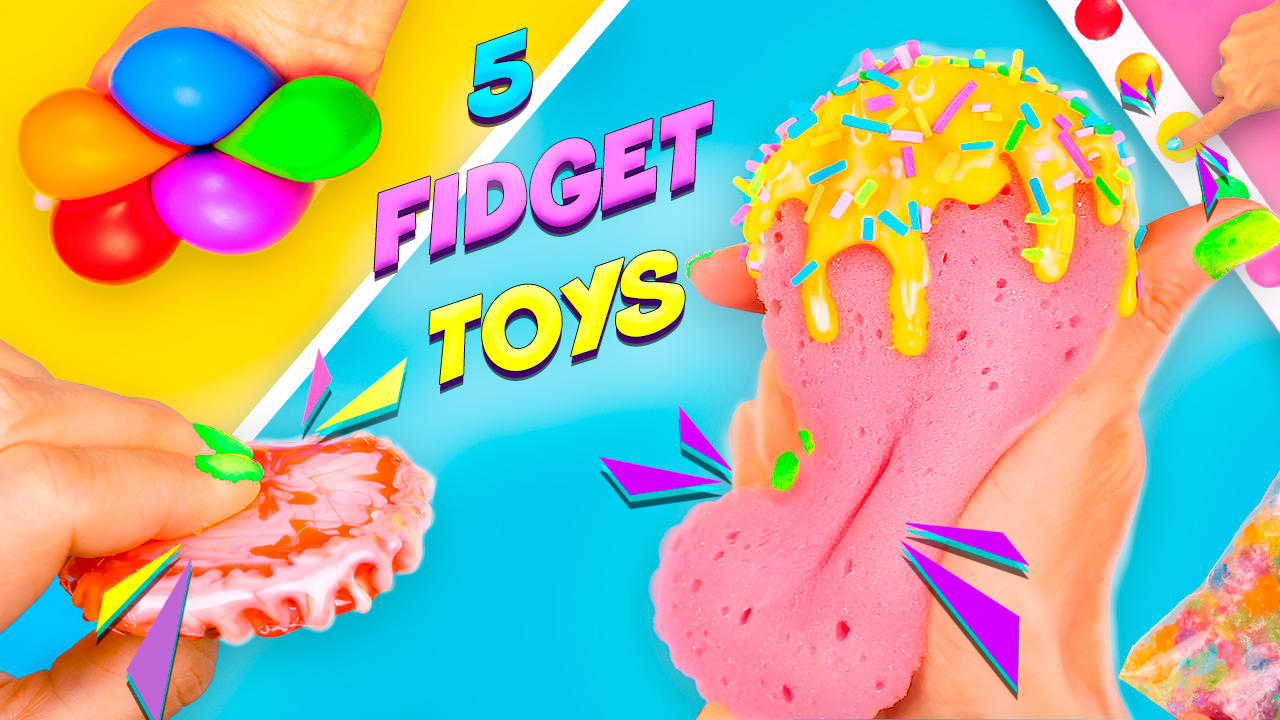 5 Необычных Идей сделать Антистресс своими руками Сквиш, Поп ит и др…