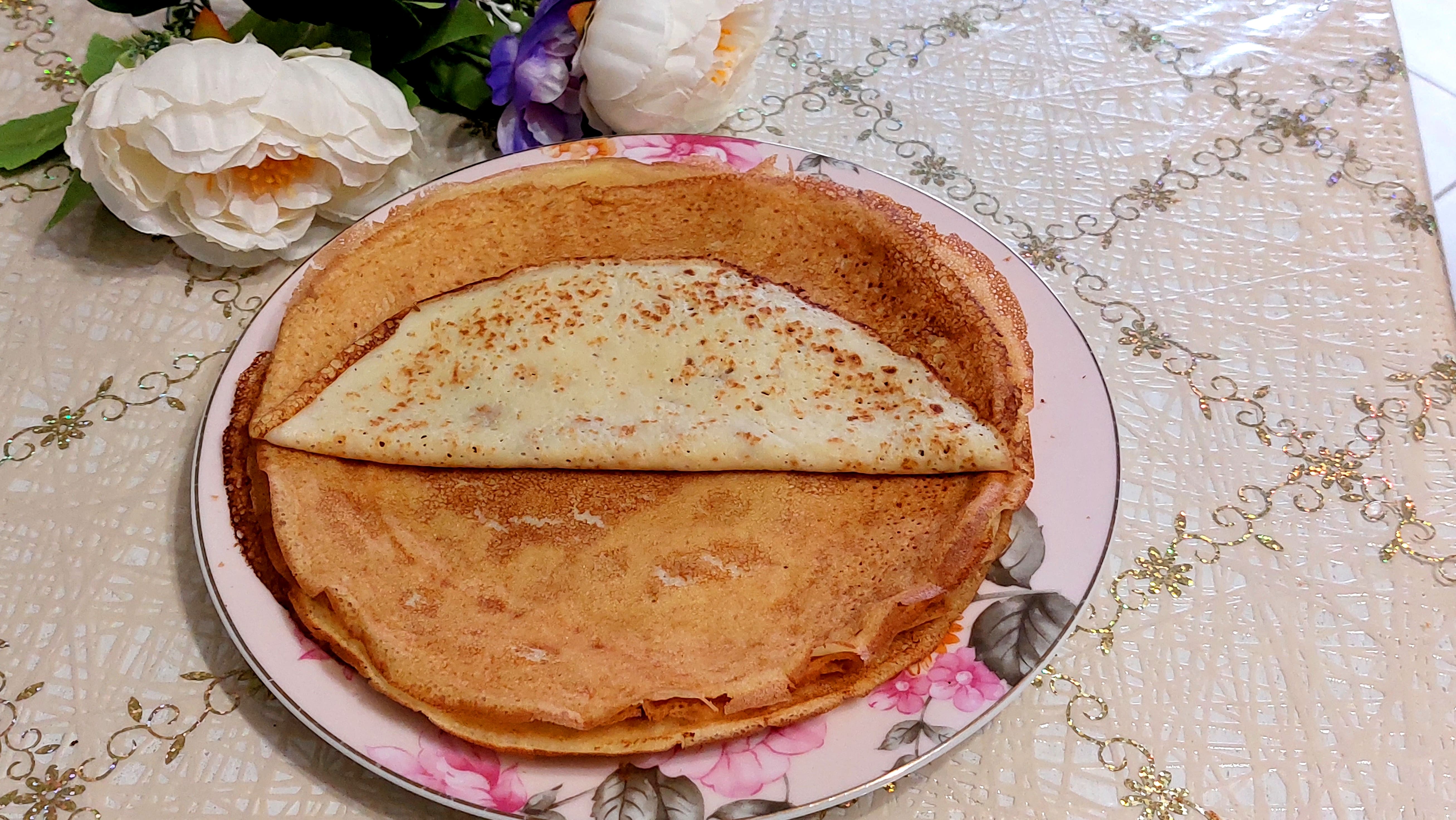 БЛИНЫ НА АПЕЛЬСИНОВОМ СОКЕ😋🥞