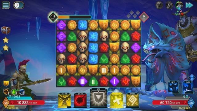 Puzzle Quest 3 - Dok vs Горнак Пожиратель Эльфов