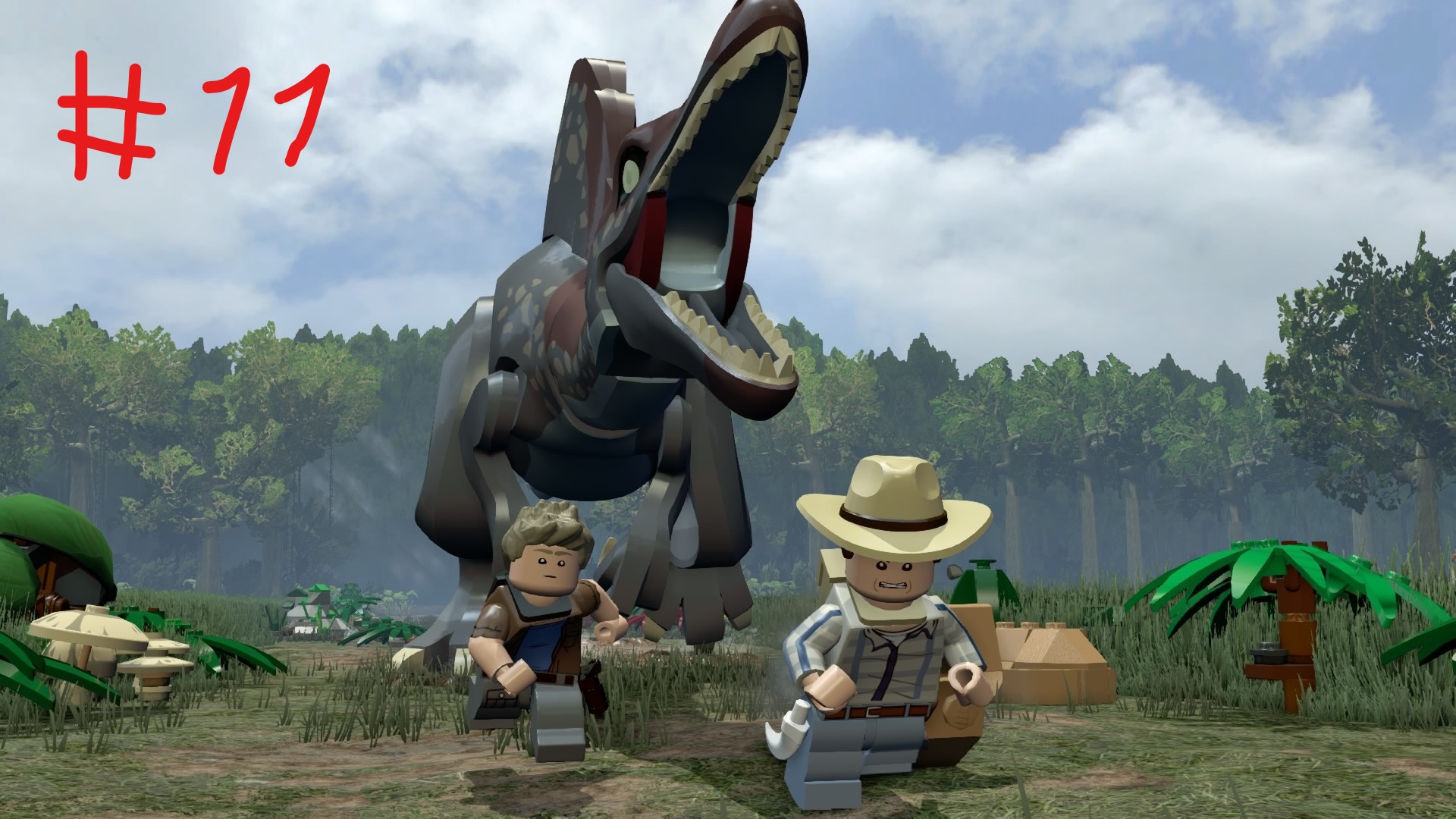 Lego jurassic world Прохождение Часть 11 - Место посадки