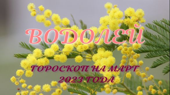 ВОДОЛЕЙ ГОРОСКОП НА МАРТ 2023 ГОДА