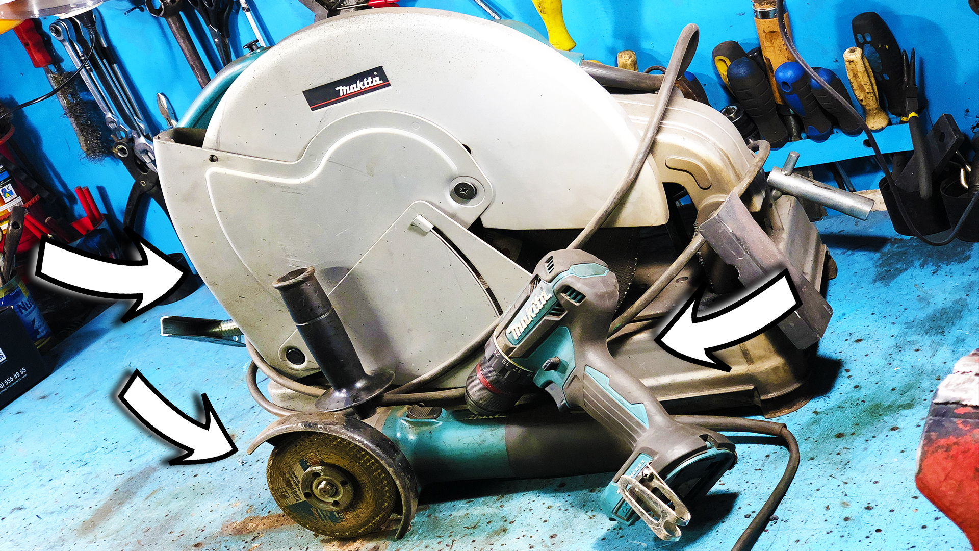 Три МАКИТЫ, Шуруповёрт MAKITA. УШМ 125 MAKITA. Торцевая пила по металлу MAKITA. #makita