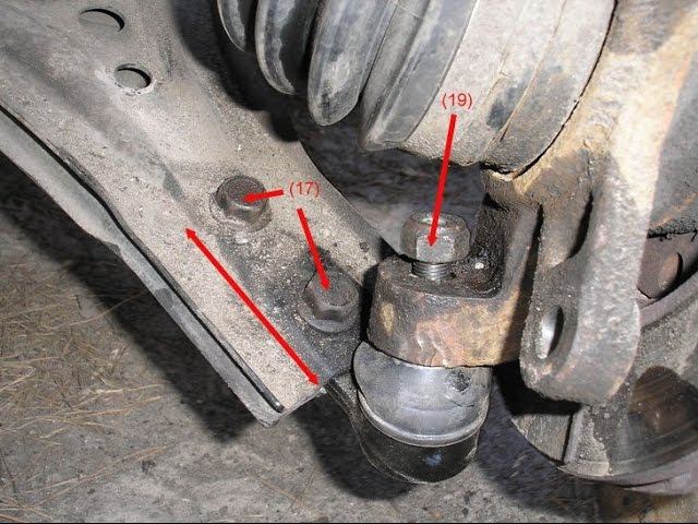 замена шаровой опоры