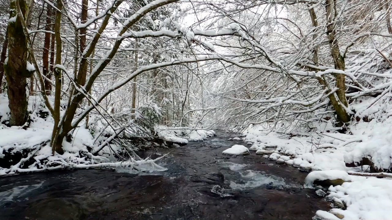 Звук зимней речки