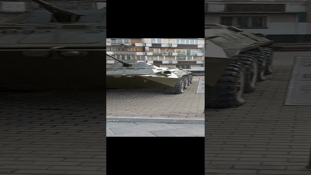 Парк военной техники под открытым небом. г.Новокузнецк. Апрель 2024