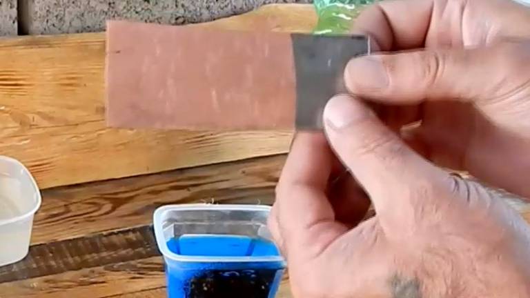 Меднение железа