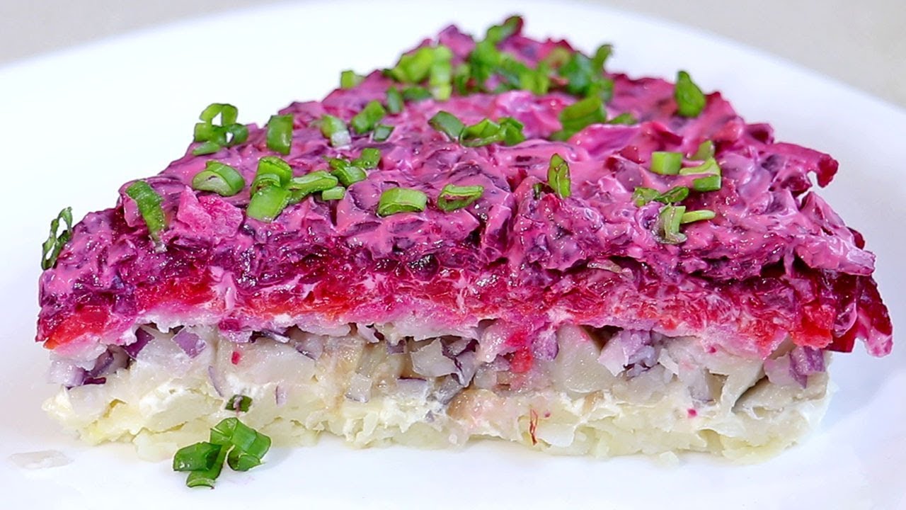 Сельдь "под шубой".Самый простой рецепт салата.