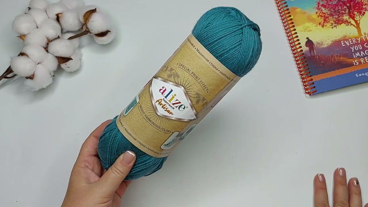 Второй старт триостарты Октябрь'22 Alize artisan шапка в две нити на спицах 3.00