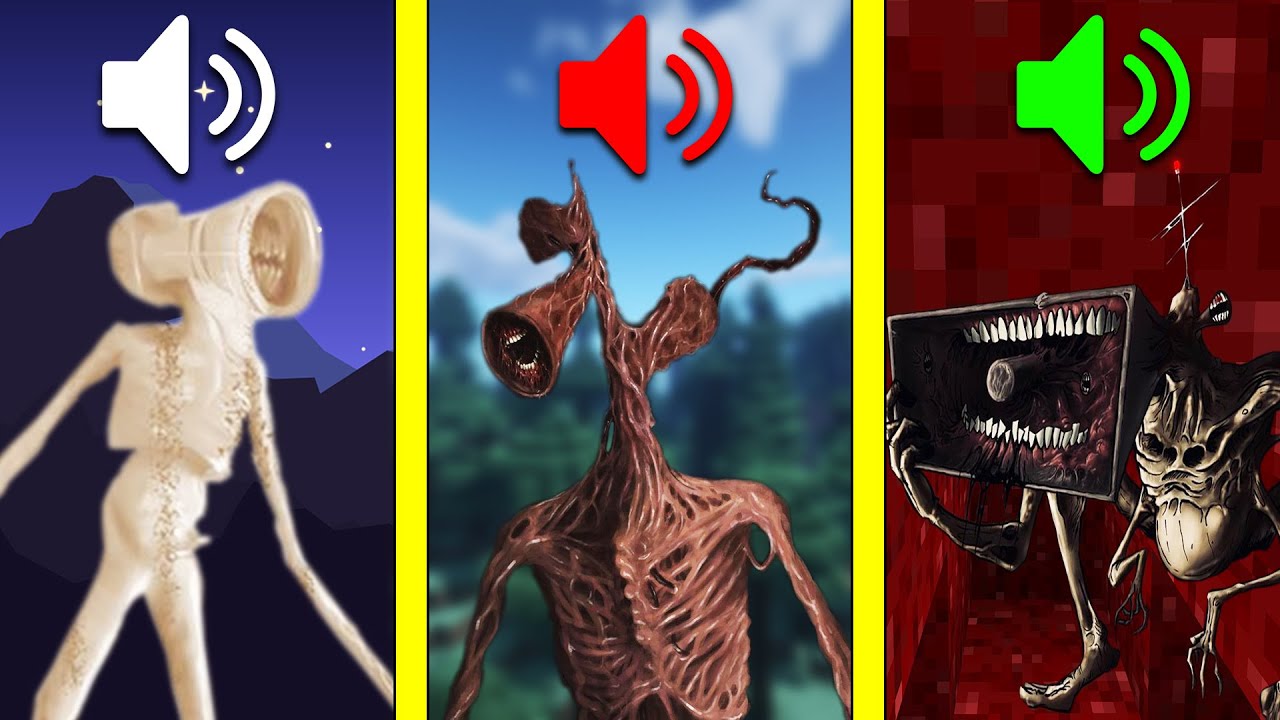 Угадай SCP МОНСТРА по звуку в МАЙНКРАФТ #1 ! СИРЕНОГОЛОВЫЙ БОЛЬШАЯ СИРЕНА MINECRAFT