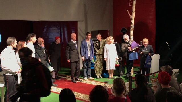 Фестиваль ВСТРЕЧИ В РОССИИ-22: из спектакля "ПетерБУРГ" (Карелия), фр.2