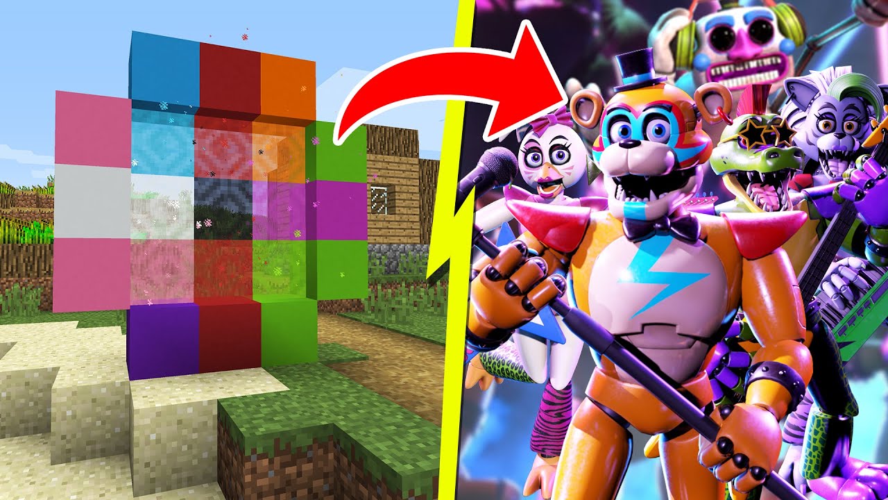 Как построить портал ко ВСЕМ АНИМАТРОНИКАМ ФНАФ 9 в майнкрафт ? PORTAL FNAF 9 SCP MINECRAFT