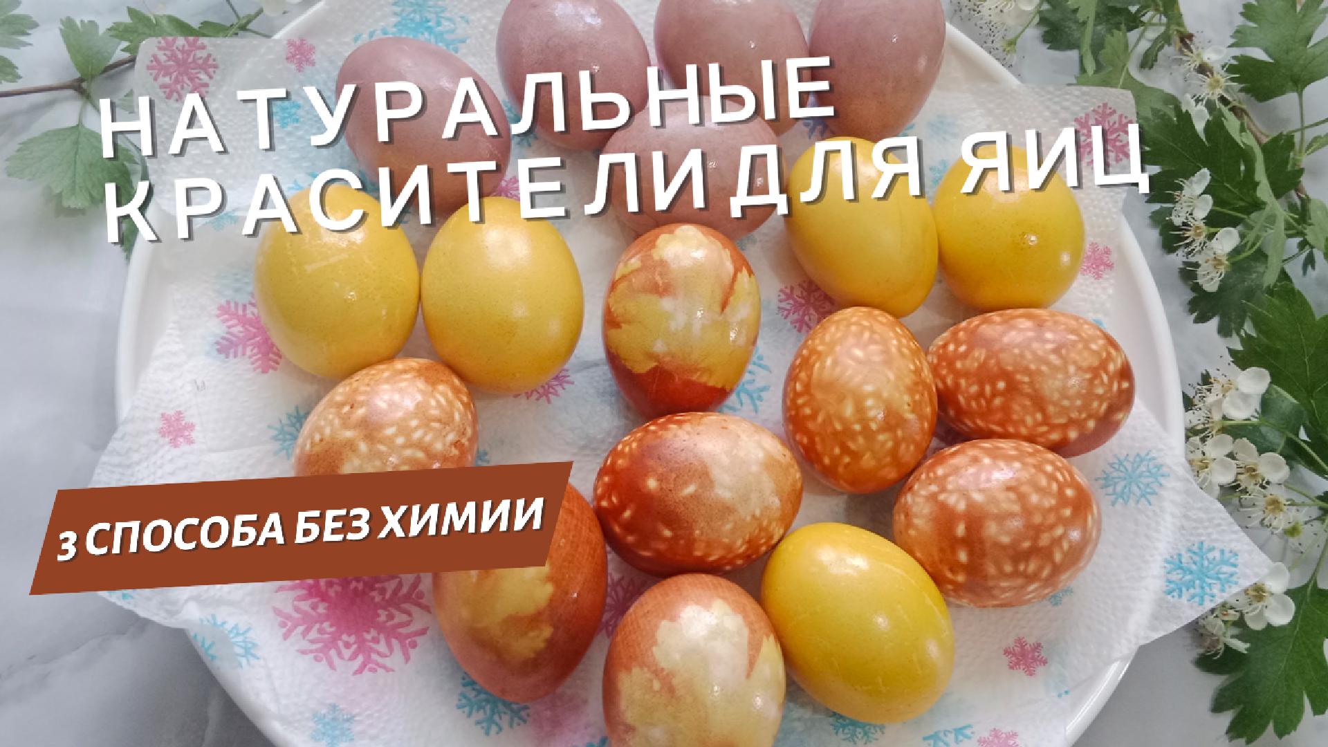 3 Способа без химии. Как покрасить яйца на пасху. Пасха 2024