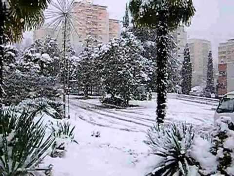 Снег в Сочи (сан.=Радуга=,19.03.2010г.)